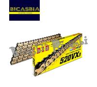 18305 - CATENA DID 520VX3 GOLD BLACK 108 MAGLIE YAMAHA 250 RZ TDR WR R WR X