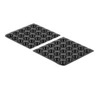 18309 cuscinetto di protezione del pavimento per mobili 50 pz Rotondo, Supporto Nero, Nero, Elastomero Termoplastico (TPE), Rotondo, 1 cm, 3 mm, 50 pz
