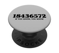 18436572 Se Conosci 18436572 Ordine di sparo Big Block V8 Car PopSockets PopGrip Adesivo