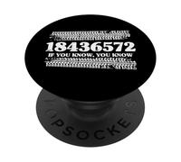 18436572 Se conosci Ordine di sparare V8 Engine Big Block Lover PopSockets PopGrip Adesivo