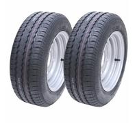 185/60 R12c Rimorchio Ruote 5 Borchie 6.5 Pcd Brian James Ifor Williams (Set 2)