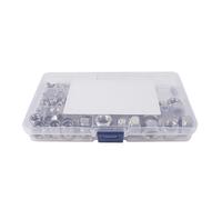 185 pezzi di dado per viti in acciaio inossidabile set di viti a testa di nylon