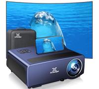 [1850 ANSI Auto Focus] Proiettore esterno 4K con WiFi 6 e Bluetooth 5.2, proiettore XNoogo nativo 1080P per esterni, Keystone 6D automatico, zoom 50%, ARC, proiettore cinematografico Home Theater per