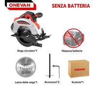 Ø185mm Sega Circolare elettrica a Batteria 7" Senza Spazzole Per Makita batteria