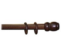 18610 Q.TA' 1 BASTONE LEGNO A TIRO D 35 NOCE SC 300CM S/SUPP.