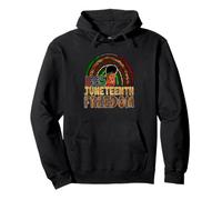 1865 Juneteenth Freedom Orgoglio afroamericano Felpa con Cappuccio