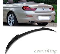 18650i 640i Fit FOR BMW F12 6-Series Convertible V Trunk Boot Spoiler Carbon