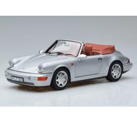 Porsche 911 964 Carrera 2 Cabrio Silver Norev 1/18