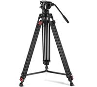 187cm Treppiede per Video con Testa Fluida Piastra a Sgancio Rapido Compatibile