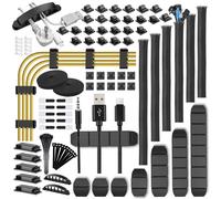 188 Pezzi Kit Di Organizzatore Di Cavi, 6 Raccogli Cavi 50 Organizer a Clip per