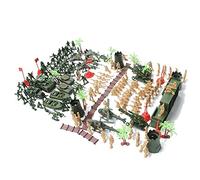 188 Pezzi Soldatini Militari Giocattoli Playset per Combattimento, Soldati Militari Plastica, Campo di Battaglia Simulazione Action Figures, Giocattoli per Bambini
