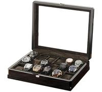 -188 Storage Box- Watch Box Organizer Watch Case for Men Women Wooden 18 Slots for Display Storage Watch Storage Box(2+3)