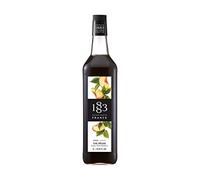 1883 Maison Routin Sciroppo di tè freddo alla pesca di alta qualità per tè, cocktail e mocktail, vegano, anallergico, senza coloranti artificiali, bottiglia di vetro da 1 l