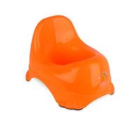 188699 Vasino per bambini 25x22 cm in plastica colorata con gommini antiscivolo. MEDIA WAVE store (Arancione)