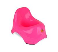 188699 Vasino per bambini 25x22 cm in plastica colorata con gommini antiscivolo. MEDIA WAVE store (Fucsia)