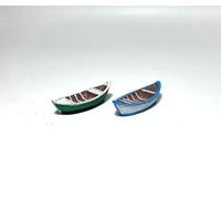 1899DM Set 2 barche tipo legno montate e dipinte come da foto scala HO 1:87