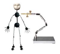 18CM,Kit di Animazione Stop Motion, Figura di burattino in Metallo 12CM-20CM per la creazione di Design del Personaggio, Braccio Rig in Acciaio inossidabileScheletro Adulto proporzionale 1:8