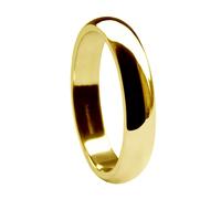 18ct Oro Giallo a D Matrimonio Anelli Pesante 2, 3, 4, 5, 6mm 750 UK Hm Band H-Z