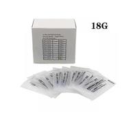 (18G) 100PCS Piercing Needles Pins Lot Surgical Steel Disposable Body Piercing Needles Sterilized Permanent Makeup Tattoo Needles Tool