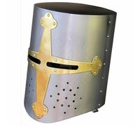 18GA Acciaio Medievale Great Casco Knight Casco Templar Indossabili da Casco
