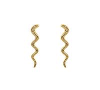 18K Orecchini a Forma Di Serpente per Le Donne Piccoli Orecchini Piercing Orecchini Gioielli Pendientes, LYLSSSDH, di E3