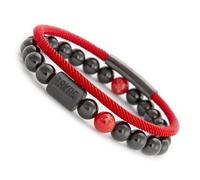 18KOra Sport Pack 2 | Bracciale da uomo | Regali originali per uomo | Bracciale da uomo rosso | Bracciale in pietra naturale, Bracciale dell'amicizia e dell'anniversario