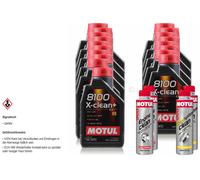 18L MOTUL 8100 X-CLEAN+ 5W-30 Olio Motore 300ml Engine Clean Diesel System Clean