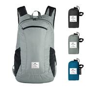 18l ultraleggero pieghevole zaino di nylon impermeabile Naturehike 30D confortevole, Grey