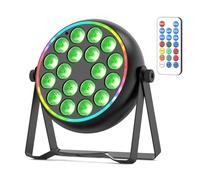 18LED RGBW Par LED 90W Fari Luci da Palco con Telecomando Stroboscopica Luce da Discoteca DMX Controllo vocale per Bar Feste Matrimoni Banda Spettacolo Natal