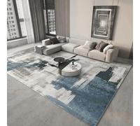 18meng Art Tappeto da soggiorno 120 x 210 cm, design astratto, alla moda, a righe, per soggiorno, camera da letto, sala da pranzo, corridoio, rettangolare, lavabile in lavatrice