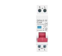 18MM 1P+N 230V 50/60Hz RCBO 6KA Residual Current Differential Automatic Circuit Breaker Over Current Leakage Protection AUOQKQUT(25A)