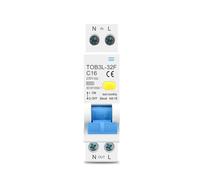 18MM 230V 50/60Hz RCBO 1P+N 6KA Residual current differential automatic Circuit breaker with over current Leakage protection AUOQKQUT(6A)