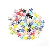 18mm 30 pz Stella Marina Piatta Perline di Porcellana Perline di Ceramica Per La Produzione di Gioielli Collane Bracciale Branelli Allentati Del Distanziatore Pendenti E Ciondoli Artigianato Fare