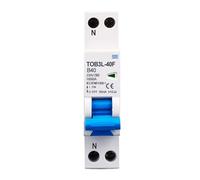 18mm A type B curve RCBO 1P+N 10KA Residual current differential automatic Circuit breaker with over current Leakage protection(B20A)