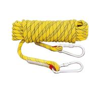 18mm Discesa Corda Da Arrampicata 10M(32ft) 20M(66ft) 30M(98ft) 50M(164ft) 100M(328ft) 200M(656ft) Corda Da Arrampicata Statica Su Roccia Con 2 Ganci In Acciaio Cavo Doppia Per Esterni