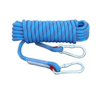 18mm Discesa Corda Da Arrampicata 10M(32ft) 20M(66ft) 30M(98ft) 50M(164ft) 100M(328ft) 200M(656ft) Corda Da Arrampicata Statica Su Roccia Con 2 Ganci In Acciaio Corda In Corda Doppia Per Esterni