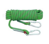 18mm Discesa Corda Da Arrampicata 10M(32ft) 20M(66ft) 30M(98ft) 50M(164ft) 100M(328ft) 200M(656ft) Corda Da Arrampicata Statica Su Roccia Con 2 Ganci In Acciaio Cavo Doppia Per Esterni