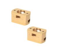 18mm Oldham Coupling Z-Axis Brass T8 Screw Coupler Z-Axis Screw Hot Bed for 3 V2 CR10 CR10S Pro 3D Printer 2PCS