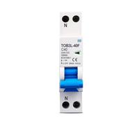 18mm RCBO 1P+N 10KA Residual current differential automatic Circuit breaker with over current Leakage protection AC type 230V AUOQKQUT(40A)