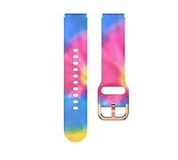18mm Silicone Printing Watchband Strap For Garmin Vivoactive 4S/Vivomove 3S/Venu 2S Smart Watch Bracelet Wrist Band Sport