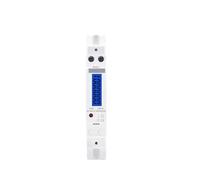 18mm Single Phase 1P Backlight Digital Wattmeter Power Consumption Analog Meter kWh AC 230V 50Hz LCD Din Rail MQXFCZUX(DDS660-L)