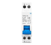18MM TPN 1P+N Mini Circuit Breaker MCB 6A 10A 16A 20A 25A 32A Din Rail Mounting Miniature Household Air Switch(10A)