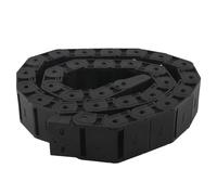 18mm x 37mm Black Flexible Semi Enclosed Cable Drag Chain 1M 39.4"