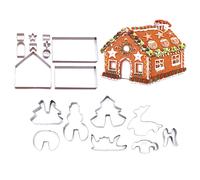 18Pcs 3D Gingerbread House Scenario di Natale nel Acciaio Inossidabile Set 5899