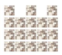 18Pcs Adesivi Murali Mattonelle di Mosaico Buccia E di Piastrelle Backsplash Piastrelle Impermeabile A Prova di Olio Decalcomanie Smontabili per Bagno E Cucina 10X10x0. 05