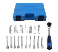 18PCS Car Repaire & Replace Shock Absorber Universal Tools Kit Go-thru Sockets