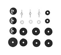 18PCS Cymbal Replacement Set, Cymbal Accessory Hardware Fitting with Stainless Steel Wing Nuts and Fiber Felt Pads, Includes Cymbal Sleeve Hi Hat Clutch Pad Gasket for Drum Set Mai