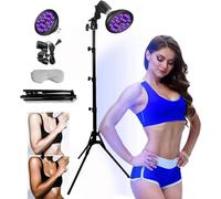 18pcs LED 395m Home Subathig Ta - -ig Dispositivo, Ta - -ig Lampada Maschera per Gli Occhi E Treppiede, 54w Lampada da Terra A Luce Viola Self Ta - -ig Dispositivo, per Tutto L'Anno Broze