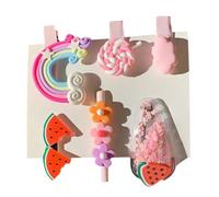18Pezzi Forcina per Resina Colorata per Accessori Kawaii Clip Alla Moda per Facile Attaccare e Decorare