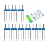 18Pz Aghi Doppio Per Macchina Da Cucire Aghi Doppio Con Scatola Di Plastica